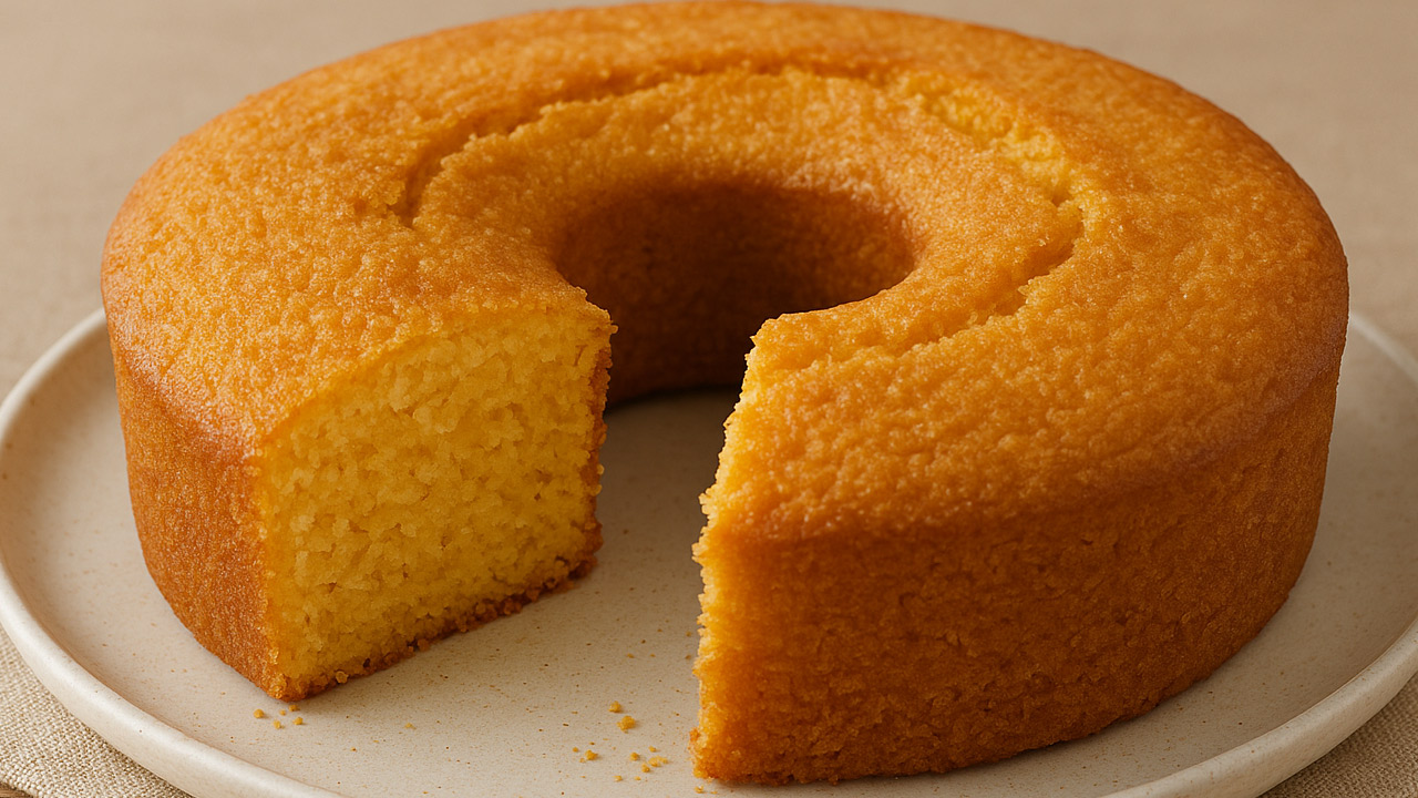 Bolo de Fubá de Liquidificador