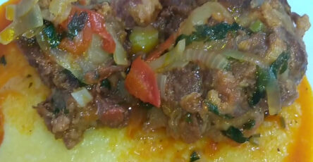 Rabada com polenta