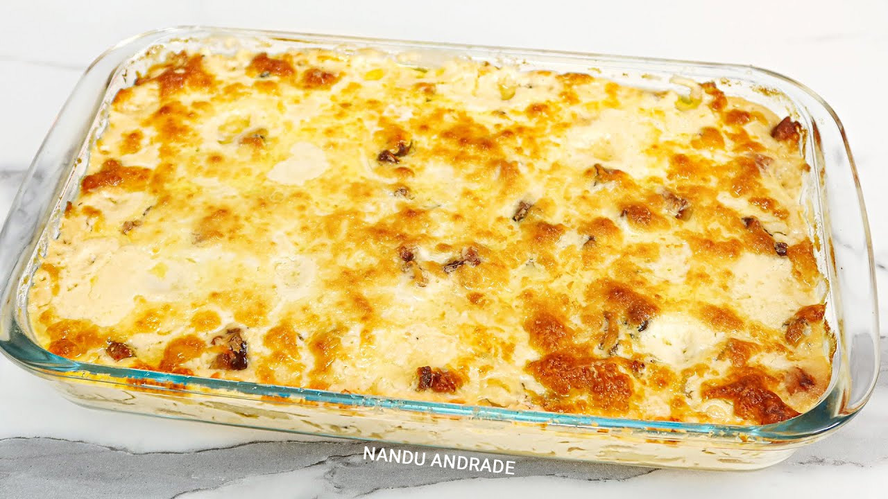 Batata gratinada com queijo no forno